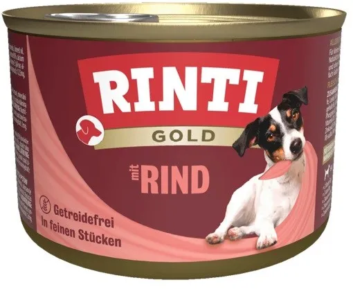 RINTI Gold Beef - wet dog food - 185g
