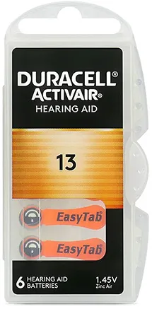 BATERIE AUDITIVA DURACELL 13 BLISTER 6 BUC