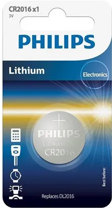 BATERIE LITHIUM CR2016 BLISTER 1 BUC PHILIPS