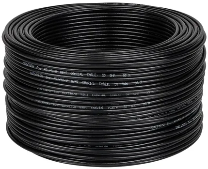 CABLU COAXIAL RG174 50 OHM NEGRU 100M