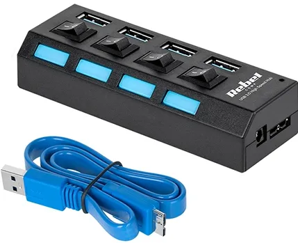 HUB USB 3.0 4 PORTURI REBEL