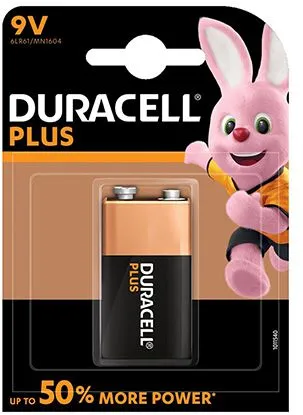 BATERIE ALCALINA 9V 6LR61 DURACELL