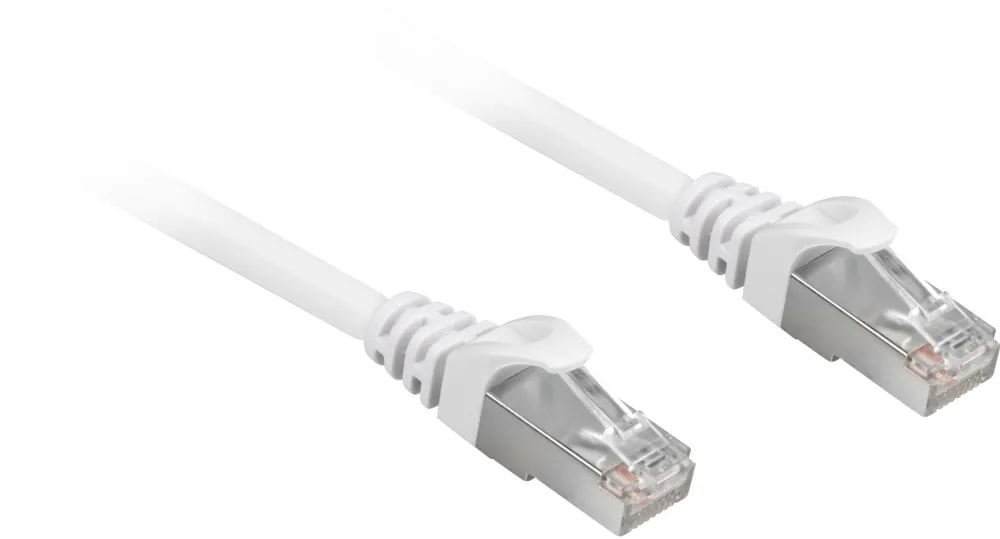 Cablu retea Sharkoon RJ45 CAT.6a SFTP LSOH alb 1,0 m