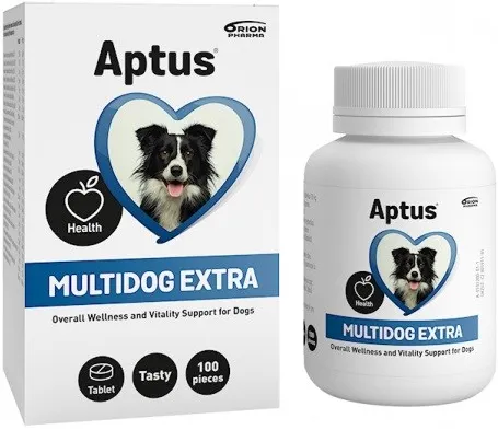 Supliment cu vitamine si minerale pentru caini Aptus Multidog extra 100 tablete