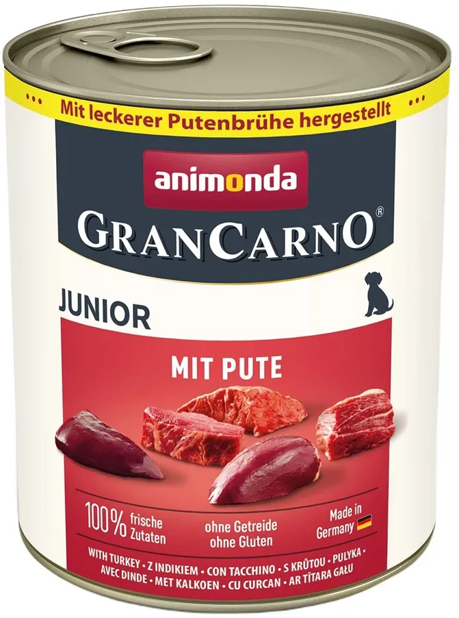 ANIMONDA GranCarno Junior Turkey - wet dog food - 800g