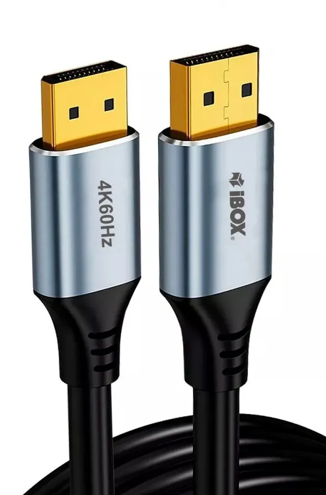 iBox ITVDP012 DisplayPort cable 4K 60Hz gold plug 2 m