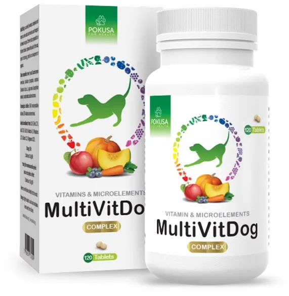 POKUSA MultiVit Dog Complex - supplements for dogs - 120 pcs