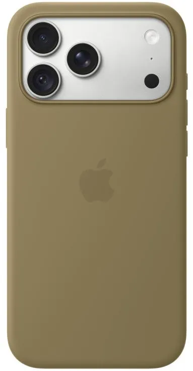 Husa de protectie Apple Silicone Case with MagSafe pentru Phone 18 Pro Max, Olive