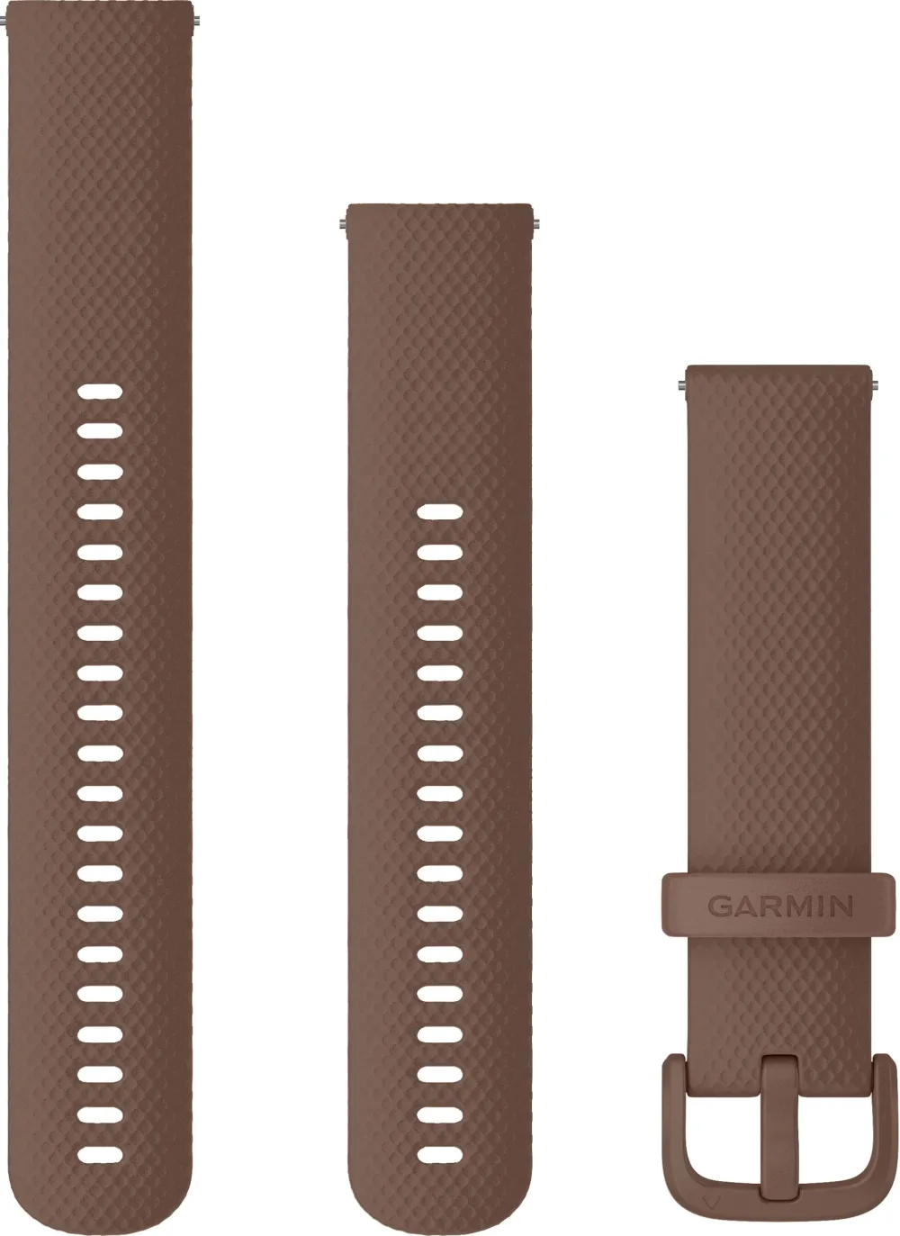 Curea pentru Smartwatch Garmin 20mm, silicon, Cocoa