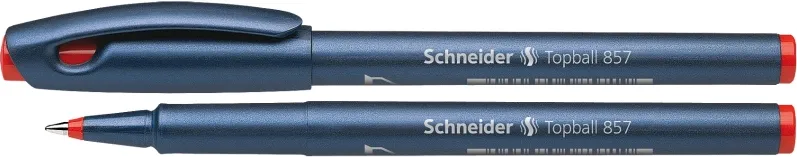 Roller SCHNEIDER Topball 857, varf cu bila 0.6mm - scriere rosie
