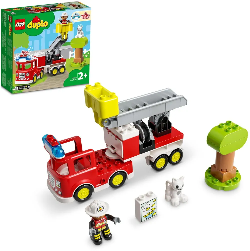 LEGO DUPLO, Camion de pompieri, numar piese 21, varsta 2+
