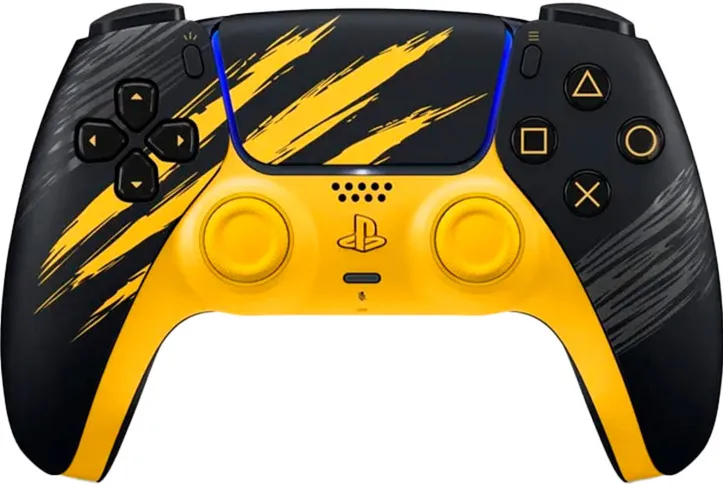 Controller wireless Sony DualSense Marvel's Wolverine Battle Yellow editie limitata negru/galben