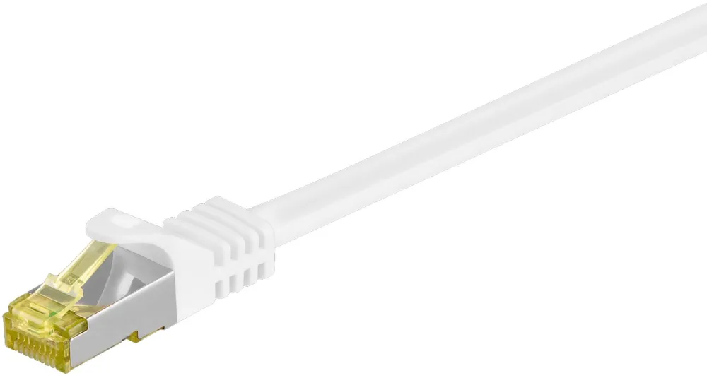 Cablu patch retea goobay 91093 S/FTP Cat.7 LSZH 2 m alb