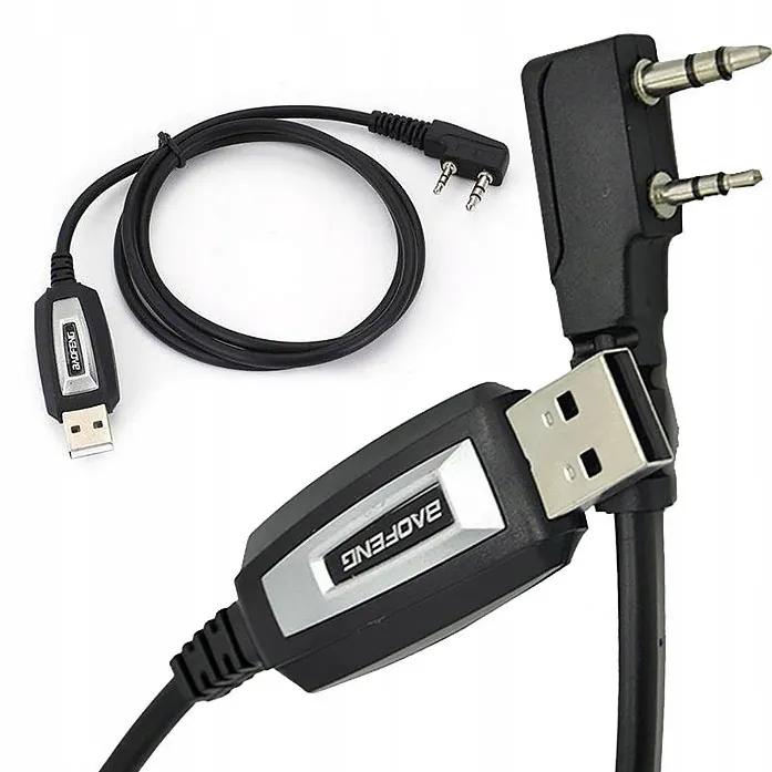 Cablu USB programare BAOFENG cu mufa K pentru UV-5R, UV-82, 888S, UV-S9 Plus, UV-13, UV-16, UV-17, UV-21