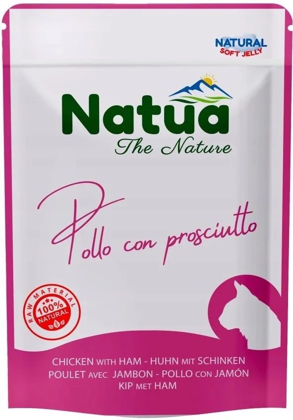 NATUA chicken with ham - wet cat food - 70g