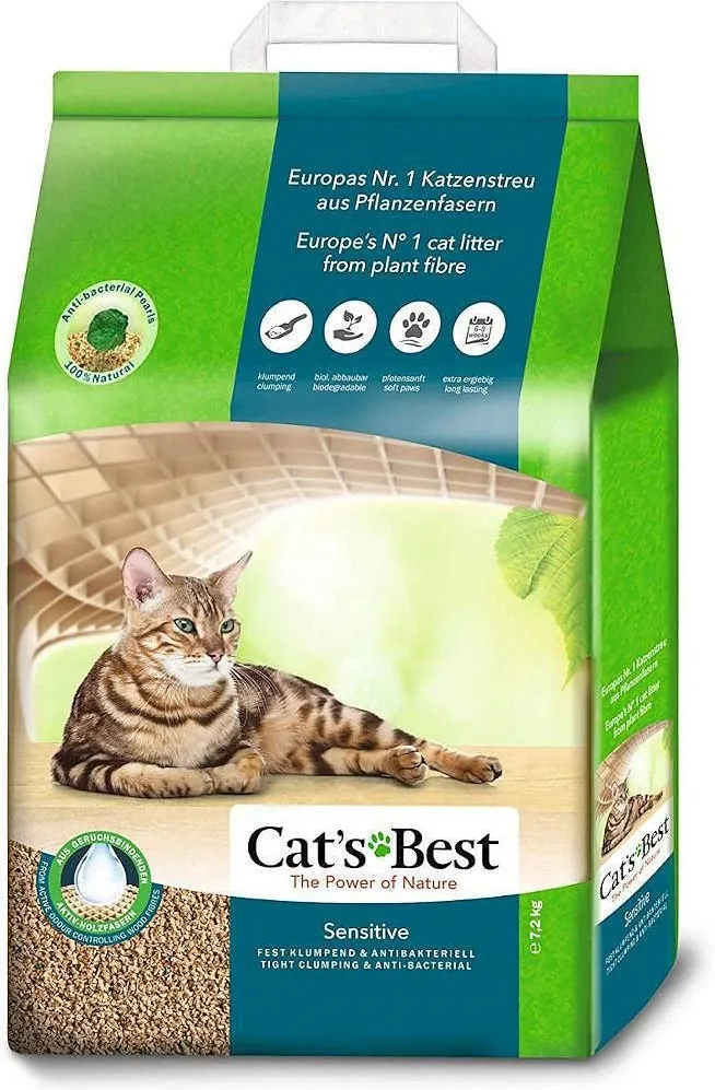 Cat's Best Wooden Cat Litter Sensitive - 20 l