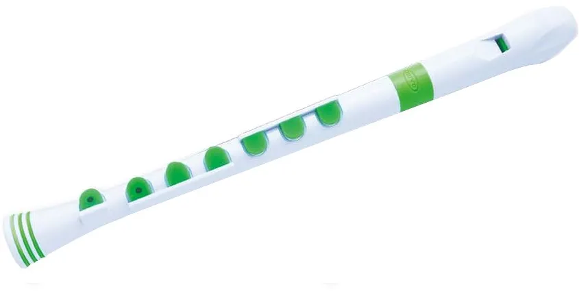 Flaut drept sopran NUVO Recorder+ alb verde