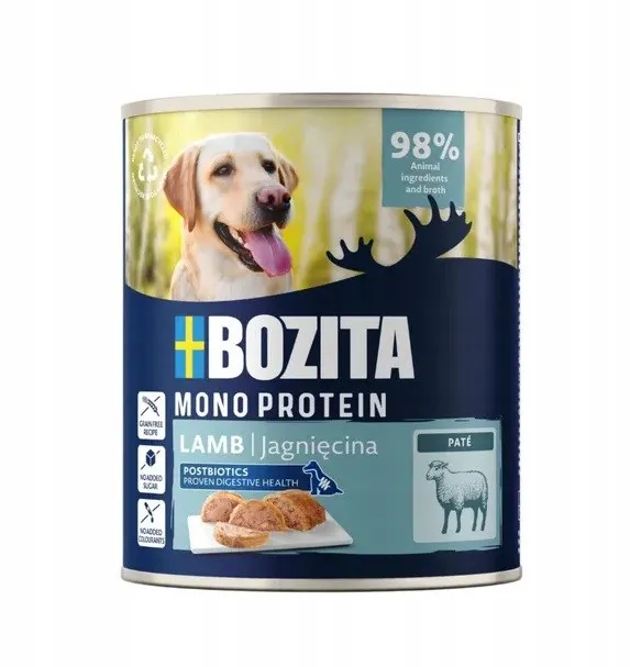 BOZITA Monoprotein Pate Lamb - wet dog food - 800g