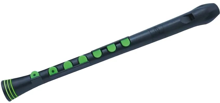 Flaut drept sopran NUVO Recorder+ negru verde