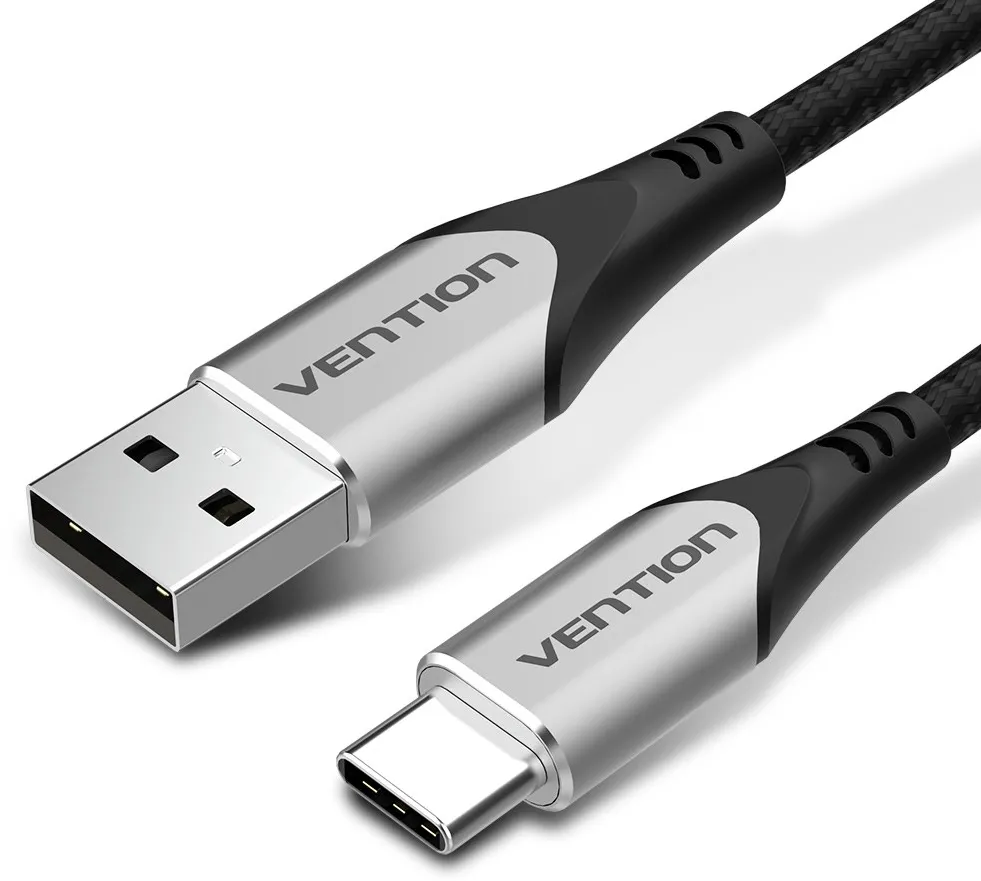 Cablu USB-A la USB-C Vention CODHH USB 2.0 3 A 2 m gri