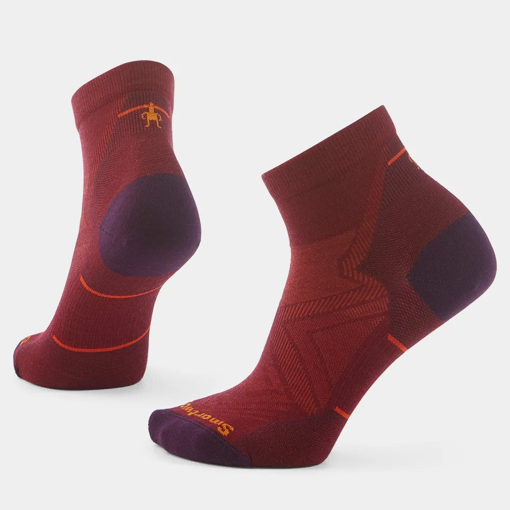 Sosete merino dama Smartwool Run Zero Cushion Ankle rosu M 38-41