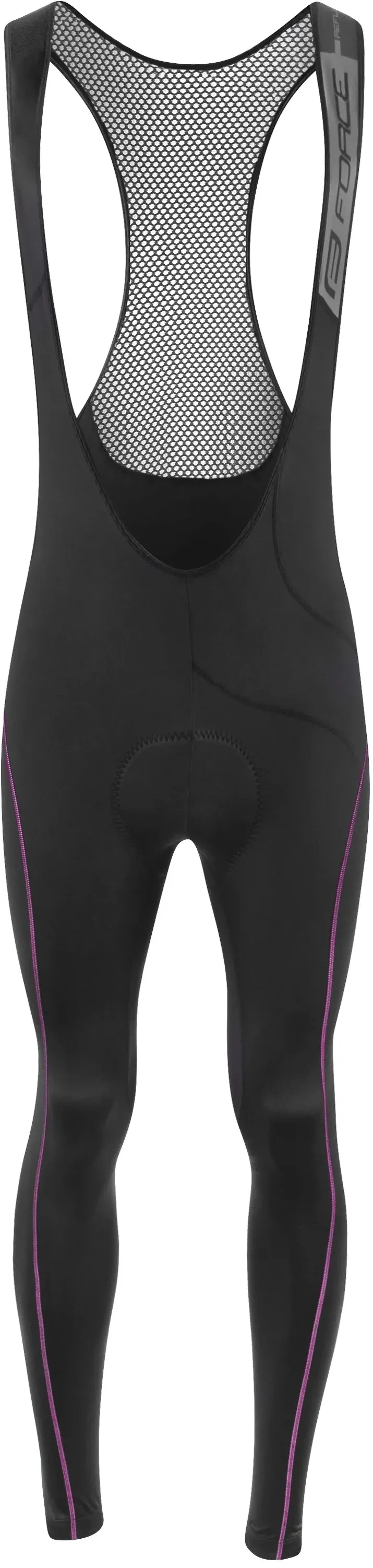 Pantaloni ciclism dama Force Reflex Line negru/roz M