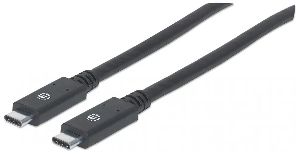 MANHATTAN Cablu USB-C 3.1 Gen1, USB C/USB C M/M 2m negru