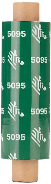 Zebra 5095 Resin Ribbon, 74 m, 6.4 cm, 12 pc(s), Black, Resin, 1.27 cm