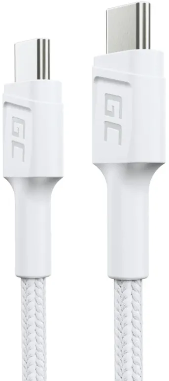 Cablu Green Cell KABGC31W USB-C la USB-C PD 30 cm