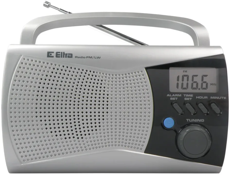 Eltra Radio player Eltra, Argintiu/Negru, 12.6x21.5x5.6 cm