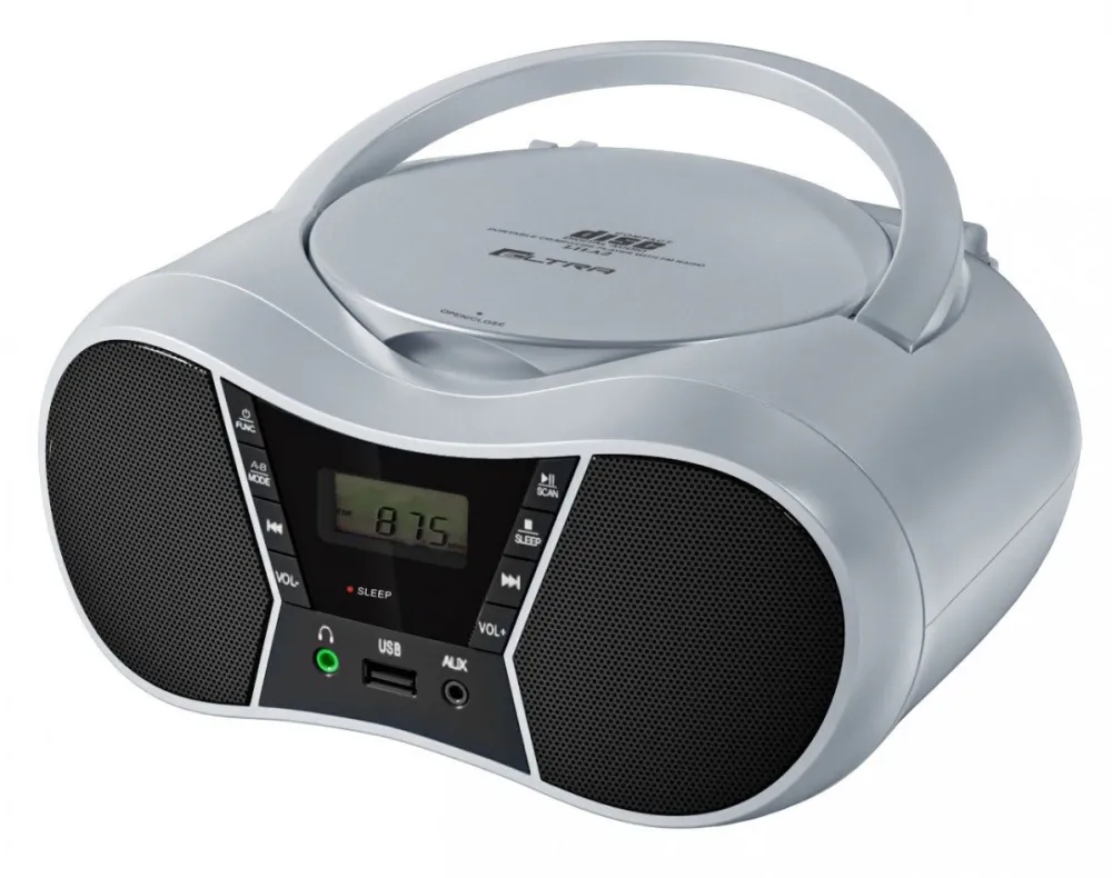 Eltra Radio CD-MP3 Eltra cu Bluetooth, USB, FM, argintiu
