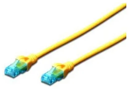 Patch cord U/UTP kat.5e PVC 5m yellow