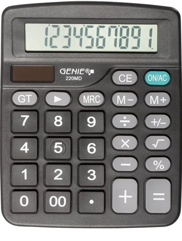 GENIE Calculator de birou Basic 220 MD 10-stellig