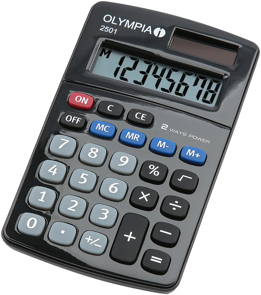 OLYMPIA Calculator de birou 2501 negru
