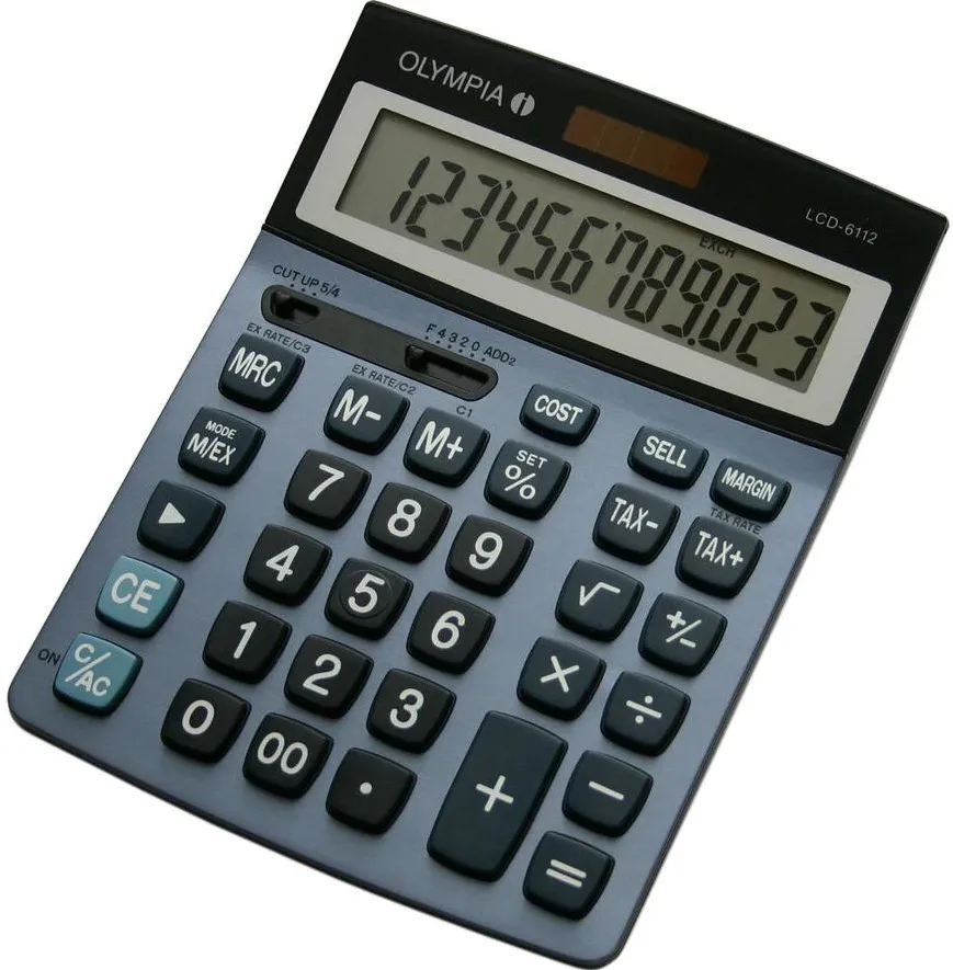 OLYMPIA Calculator LCD-6112 albastru