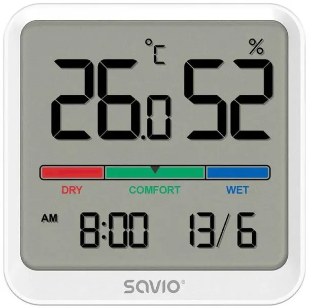Temp./humidity sensor SAVIO CT-01/W white