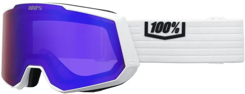 100percent SNOW - SNOWCRAFT XL Goggle White HiPER Violet Mirror