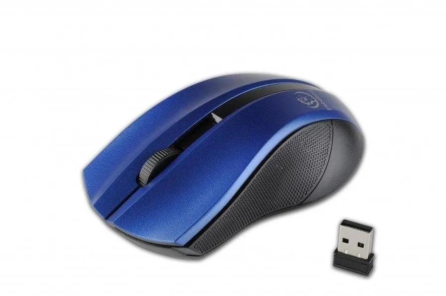 Mouse wireless optic Rebeltec Galaxy 1000 dpi albastru argintiu