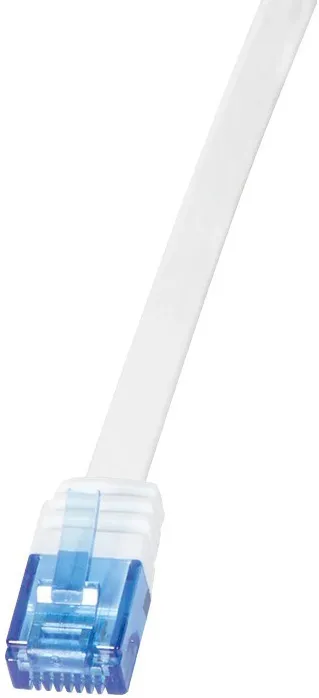 Cablu patch plat Logilink CF2091U Cat6 U/UTP RJ45 10 m alb