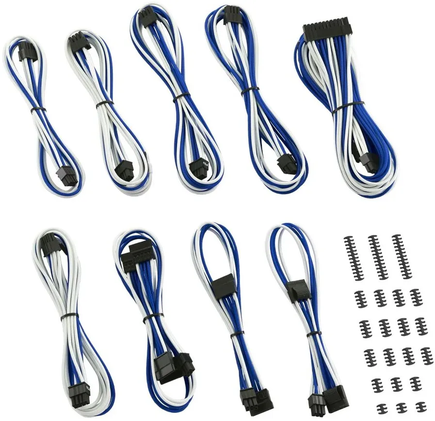 Modding PC CableMod Classic ModMesh C-Series Cable Kit Corsair AXi, HXi & RM - Alb/Albastru