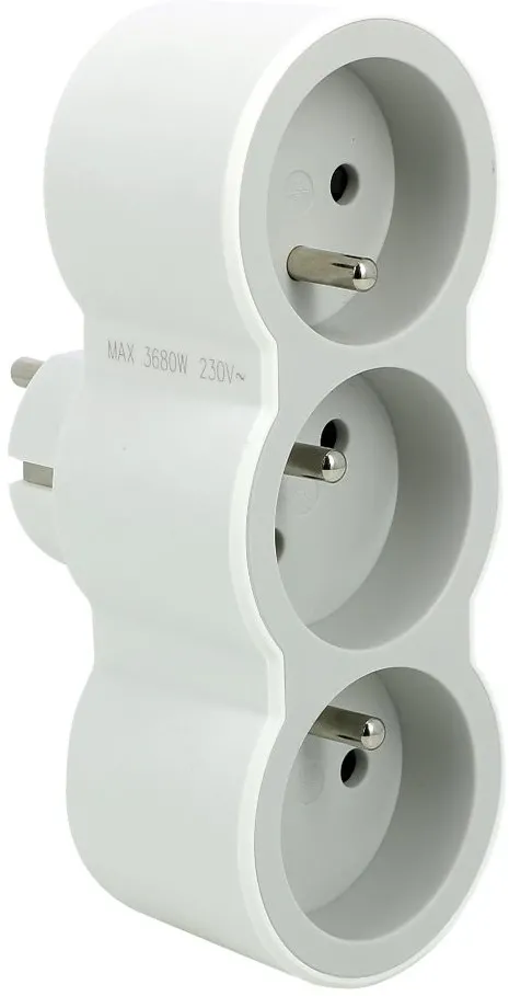 Plug-in splitter 3x2P+Z B/S 049433