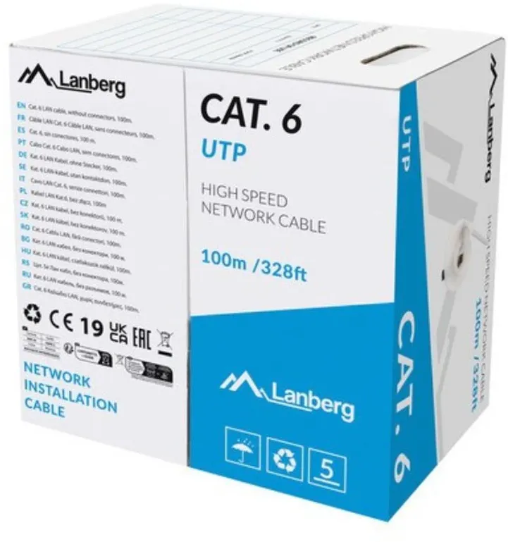 UTP cat.6 LAN cable 100 M CU LCU6-11CU-0100-