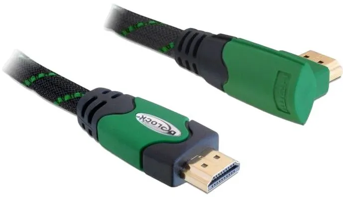 Cablu HDMI cu Ethernet DELOCK 82952 2 m 4K cotit 90° dreapta