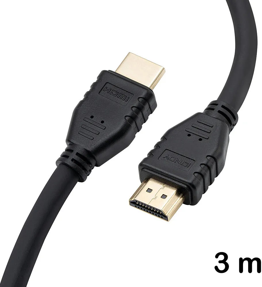 Cablu HDMI flexibil Lindy 37318 4K 60Hz 3 m negru