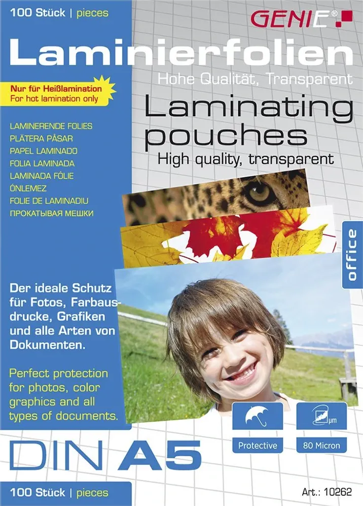 GENIE Laminiertaschen 100 A5 - Folien