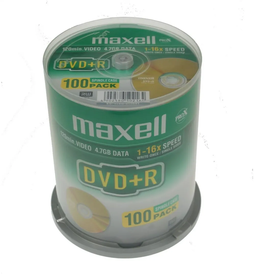 Maxell DVD+R 4.7, Cakebox 100