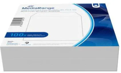 MediaRange CD Paperbag 100pcs, ohne Fenster, Retailpack