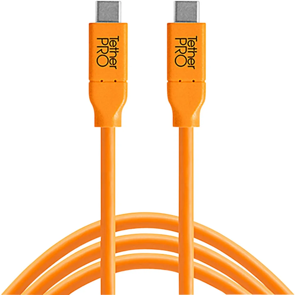 Tether Tools USB-C to USB-C 4.60m orange