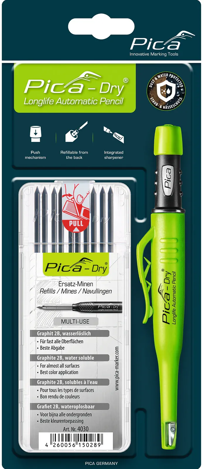 Pica DRY Bundle with 1x Marker + 1x Refills No. 4030