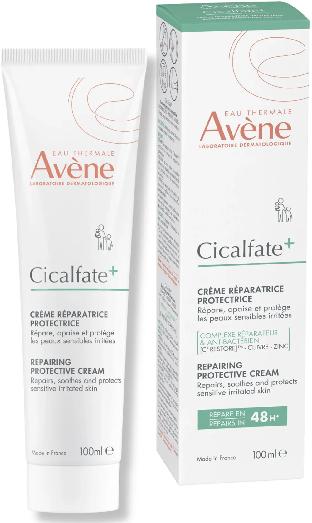 Crema Reparatoare si Protectoare pentru Piele Sensibila si Iritata Cicalfate+ Avene, 100 ml
